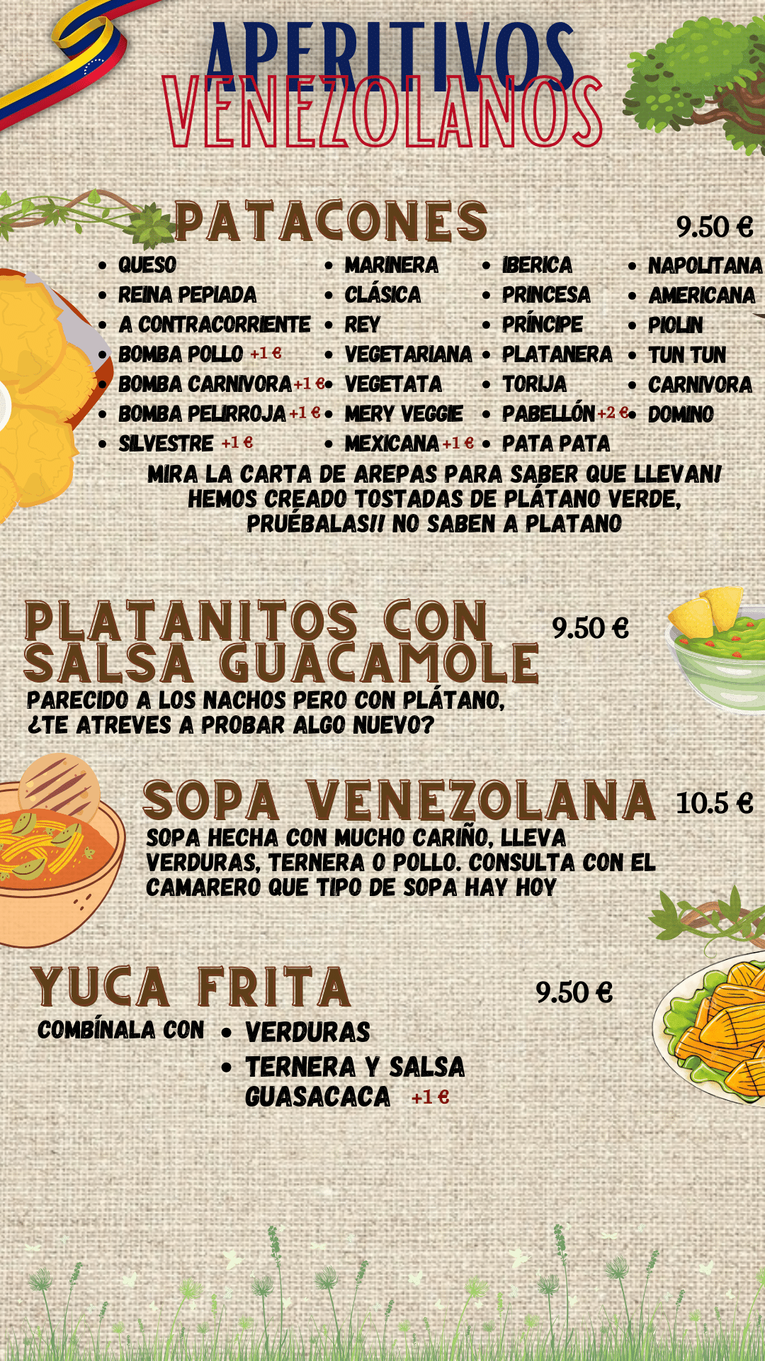 aperitivos venezolanos